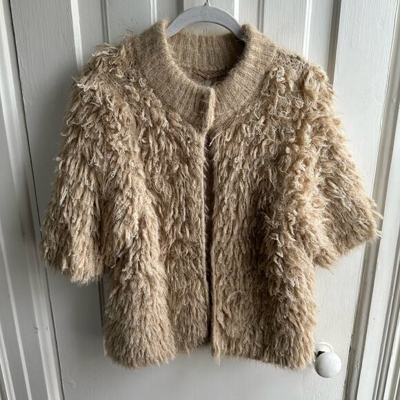 Anthropologie Knitted & Knotted Talah Shag Cardigan Sweater - Picture 2 of 9